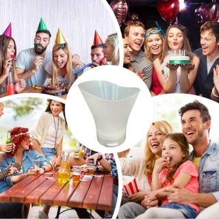 Светеща кофа за лед с вграден bluetooth високоговорител